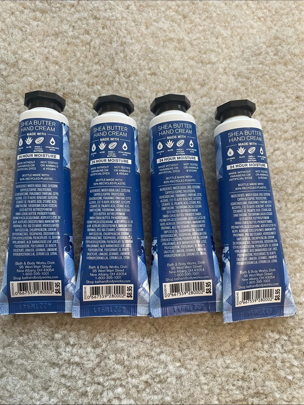 Bath & Body Works 4x 1oz Gingham Shea Butter Hand Cream smells divine! NIP